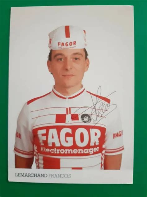 Cyclisme Carte Cycliste Francois Lemarchand équipe Fagor Signée Eur 3