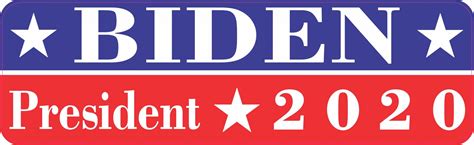 Stickertalk Biden President 2020 Magnet 10 Inches X 3 Inches