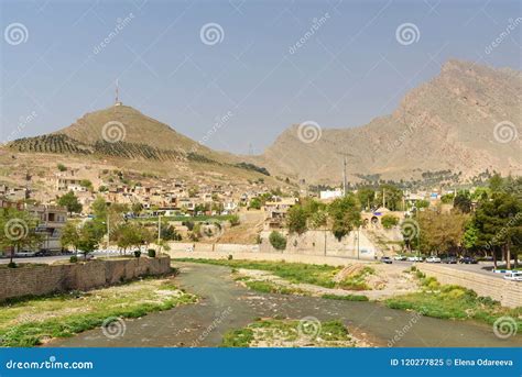 View On Khorramabad Old City From The Bridge Iran Stock Image Image