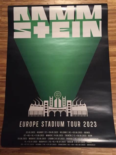 Rammstein Europe Stadium Tour Poster Tourplakat Din A All Dates