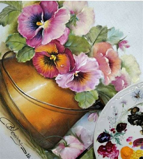 Flowers Photography Decorative Boxes Painting Hand Painted Fabric