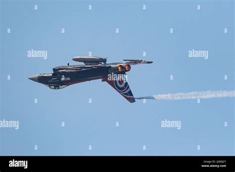 Raf Eurofighter Typhoon Displaying At Blackpool Air Show 2022 Stock