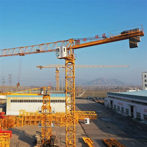 Flat Head Ton Tower Crane For Construction China Ton Tower