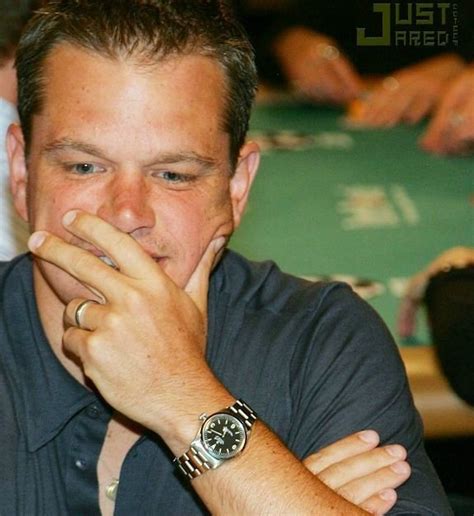 Celebrities Wearing Rolex Explorer Watches: Matt Damon, Ashton