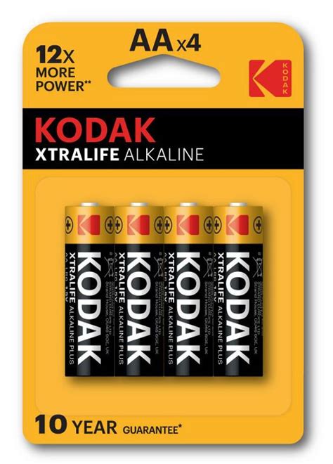 4 X KODAK Xtralife Alkaline LR6 AA Alkaline Battery C B Electronics