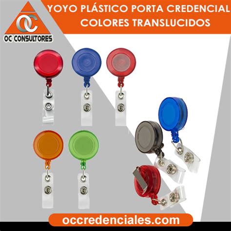 Yoyo Porta Gafete Retr Ctil Personalizado Resina Para Credenciales