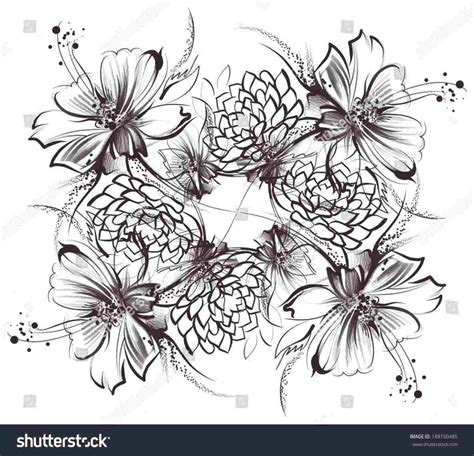 Simple Flower Pattern Drawing At Explore