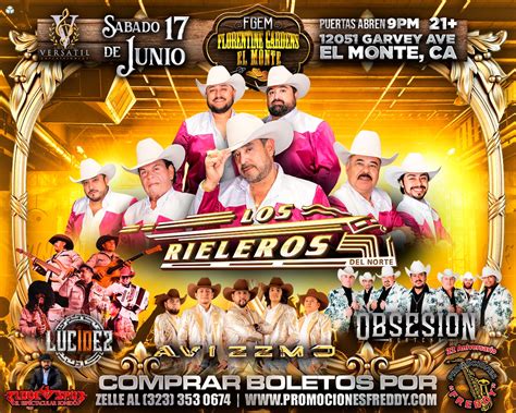 Buy Tickets to LOS RIELEROS DEL NORTE in El Monte on Jun 17, 2023