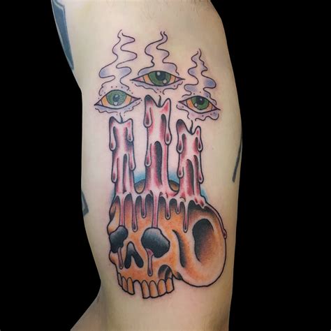 Skull And Candles PINSTRUCK TATTOOS