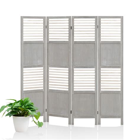 Buy 4 Panel Wood Room Divider 56 Ft Tall Cutout Room Dividers And