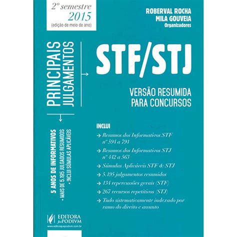 Livro Principais Julgamentos STF STJ Versão Resumida para