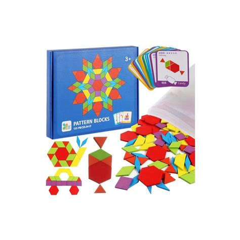 Puzzle Educativ Forme Geometrice Lemn Multicolor Husa Depozitare