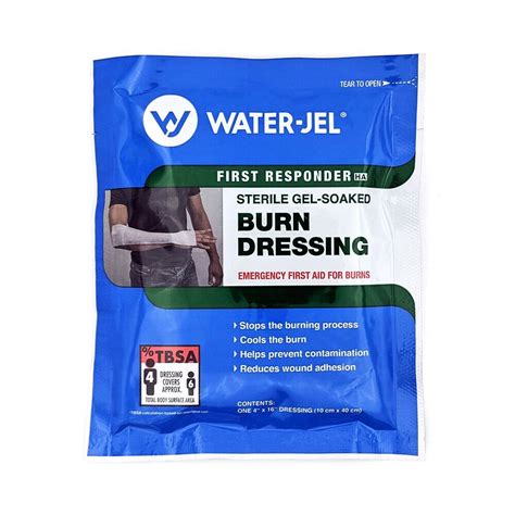 CVN WATER JEL GEL SOAKED BURN DRESSING 10 X 40 CM B0416