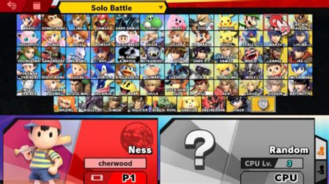 Super Smash Bros Ultimate Interface In Game Video Game Ui