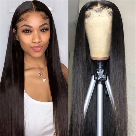 China 24 Inch Hd Transparent Lace Wigs 13x4lace Front Human Hair Wig