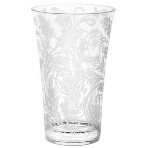 Christofle France "Marly" Crystal Etched Vase For Sale at 1stdibs