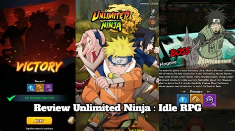 Unlimited Ninja Idle Rpg Game Naruto Rpg Youtube