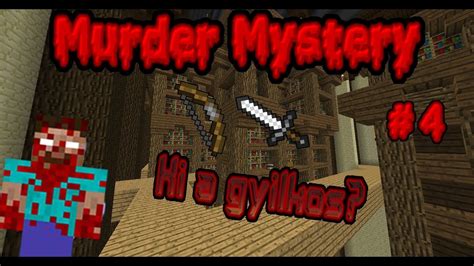 Minecraft Hypixel Murder Mystery 4 Hun Youtube