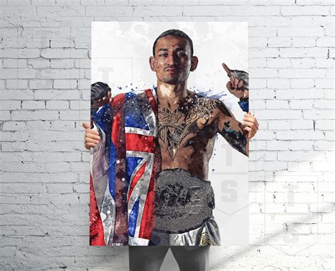 Max Holloway Ufc Champ Poster Canvas Banner Ufc Fan Kids Etsy