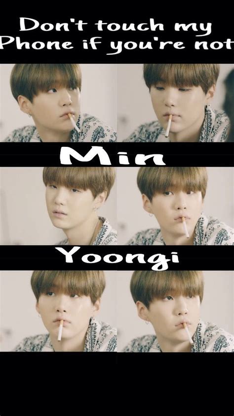 Min Yoongi Being So Cute Wallpaper 😍 ️ Loveyourselfteaser Yoongi Kyeopta