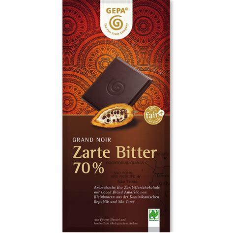 Fair Trade Dark Chocolate 70% – Chocolate & More Delights