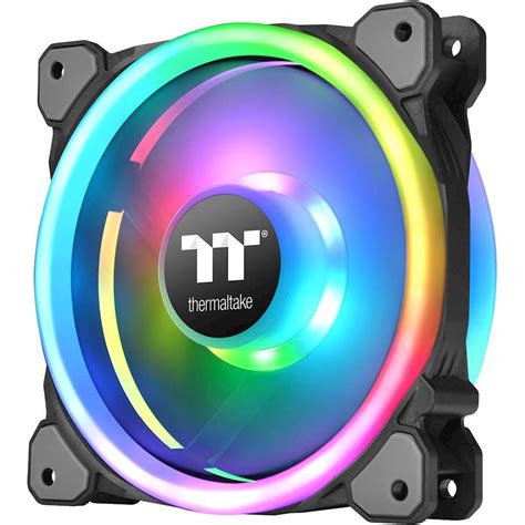 Best Buy Thermaltake Riing Trio Led Rgb Radiator Fan Tt Premium