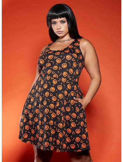 Black And Orange Pumpkin Dress Plus Size Hot Topic