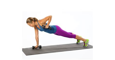 Plank With Row | 10-Minute Leg and Arm Workout | POPSUGAR Fitness Photo 4