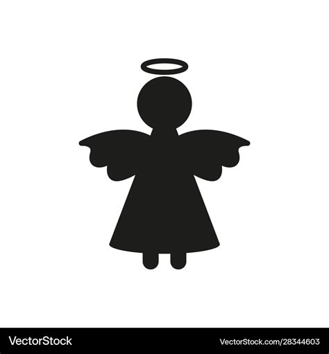 Icon Angel Simple Royalty Free Vector Image Vectorstock