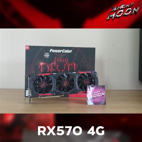 Rx570 4GB power color กาดแสดงผล vga กาดจอมือสอง ประกัน7วัน Demonsmoon ...