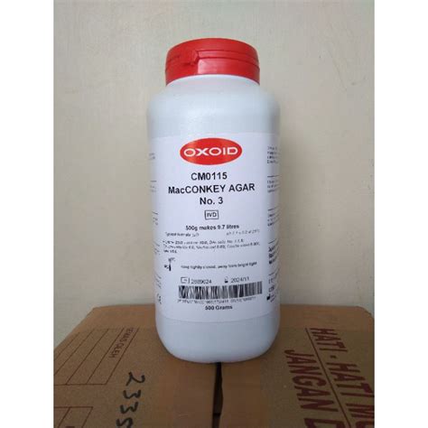 Jual MacConkey Agar No 3 Oxoid Indonesia Shopee Indonesia