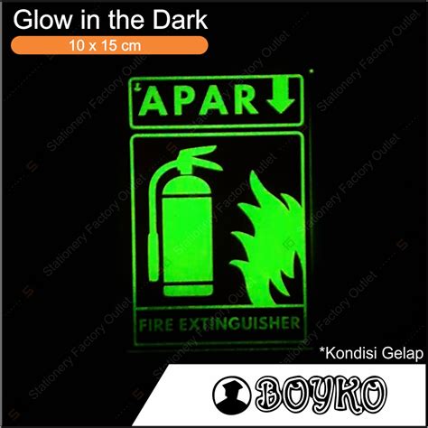 Jual Akrilik Apar Alat Pemadam Api Glow In The Dark Acrylic Sign