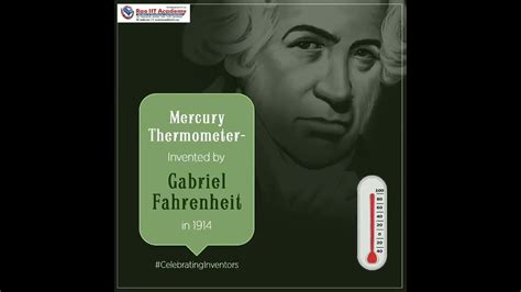 The Mercury Thermometer Invented In 1914 By Gabriel Fahrenheit Was The