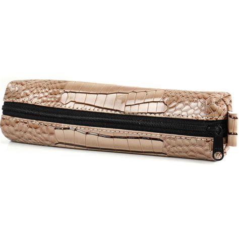 Bodensee Pencil Case Bag With Zipper Croco Taupe Kalpanl