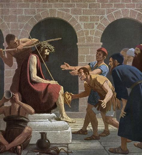 Jesus Mocked After Being Crowned With The Crown Of Thorns