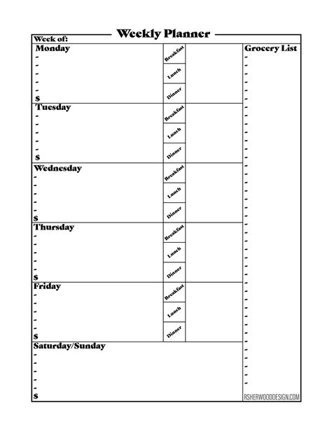 Printable Weekly Planner Skip To My Lou Free Printable Weekly Planner