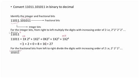 Convert Binary To Decimal Youtube