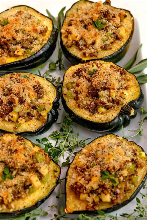 This Stuffed Acorn Squash Recipe Is Fall Stuffed Into A Squash Oven