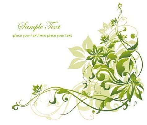 Abstract Green Floral Background Vector Graphic Art | Flower background wallpaper, Floral ...