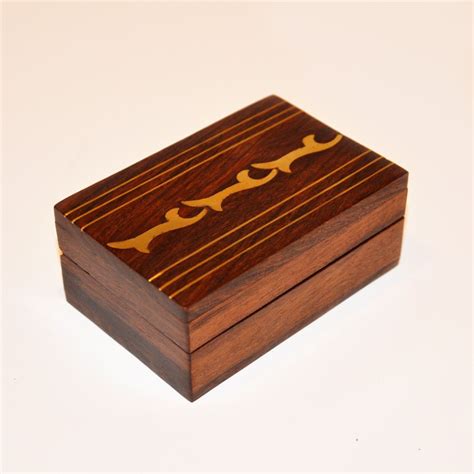 35 Brass Inlay Box Wooden Art Box Custom Wooden Boxes Box