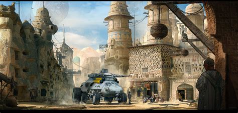 Artstation Sci Fi Desert City