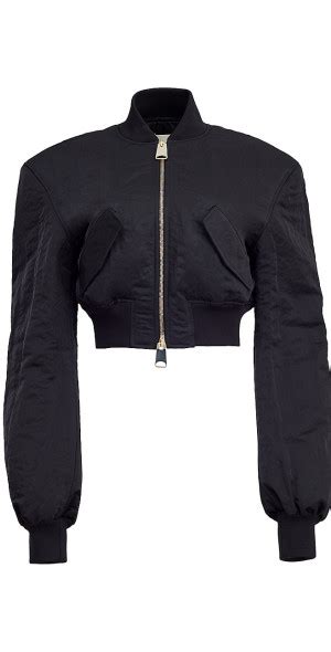 Khaite Womens Reggie Cropped Bomber Jacket