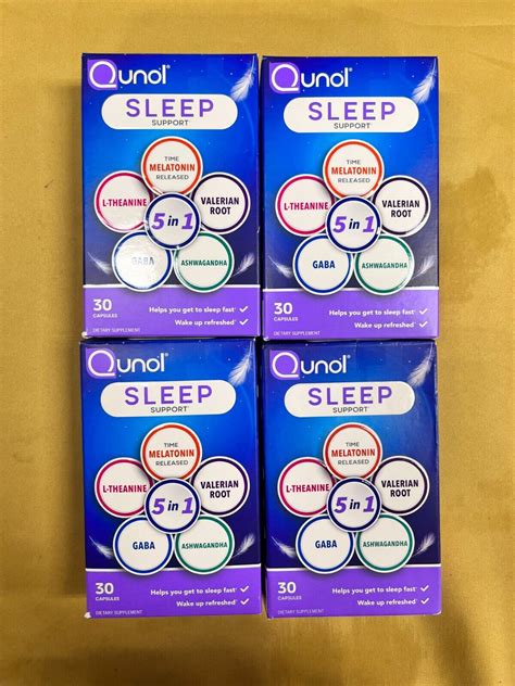 New Qunol Sleep Support In Supplement Capsules Each Read