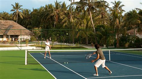 Activities To Do In Maldives Tennis At Vilamendhoo Island Resort