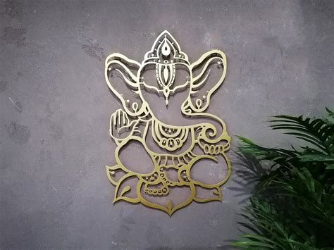 Amazon Metal Gold Ganesha Wall Decor Ganesha Statutes