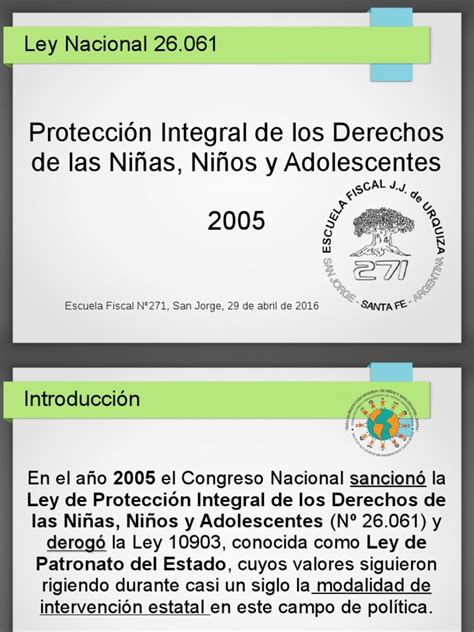 Ley 26061 Pdf Estado Política Abuso Infantil