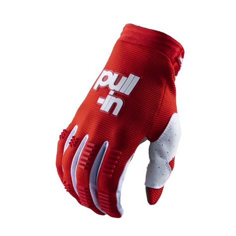 Gants Cross MASTER KID PULL IN Rouge Blanc MOTO AXXE FR Gants Cross