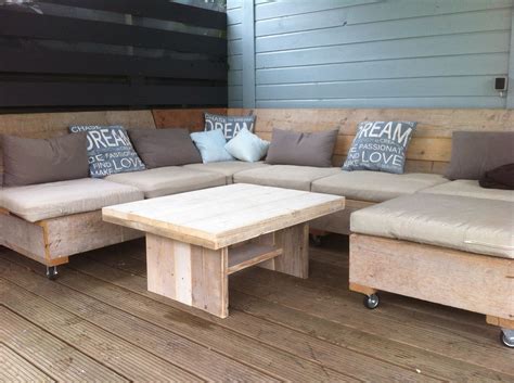 Loungeset Steigerhout