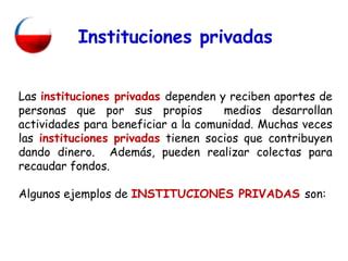 Instituciones P Blicas Y Privadas Ppt