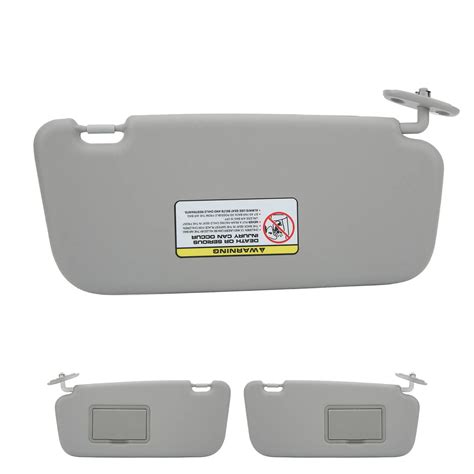 New 1Pc Car Sun Visor Left Right Driver Side Gray Durable High Hardness